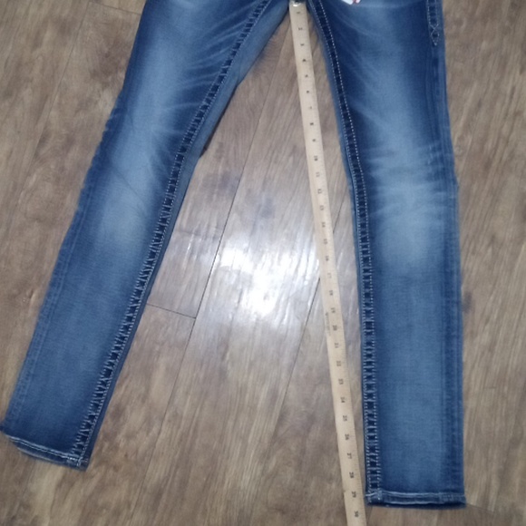 Rock Revival Women's 26 Skinny Jen Embellished Embroidered Distressed NWT - Picture 10 of 12